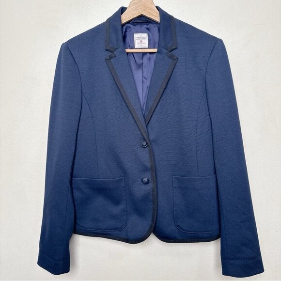 Gap Womens 8 The Academy Blazer Blue Dark Academia Button Blazer Jacket - Picture 3 of 16